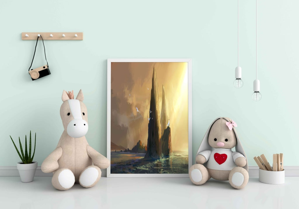 A Dreamy Sunset - Nature Art Frame For Wall Decor- Funkydecors Xs / White Posters Prints &amp; Visual