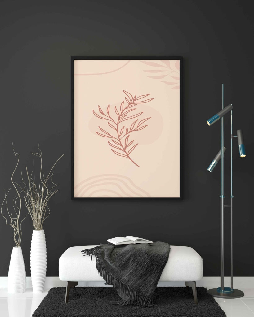 A Fallen Leaf - Nature Art Frame For Wall Decor- Funkydecors Xs / Black Posters Prints &amp; Visual