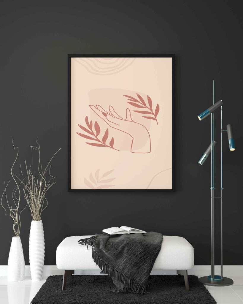 A Fallen Leaf - Nature Art Frame For Wall Decor- Funkydecors Xs / Black Posters Prints &amp; Visual
