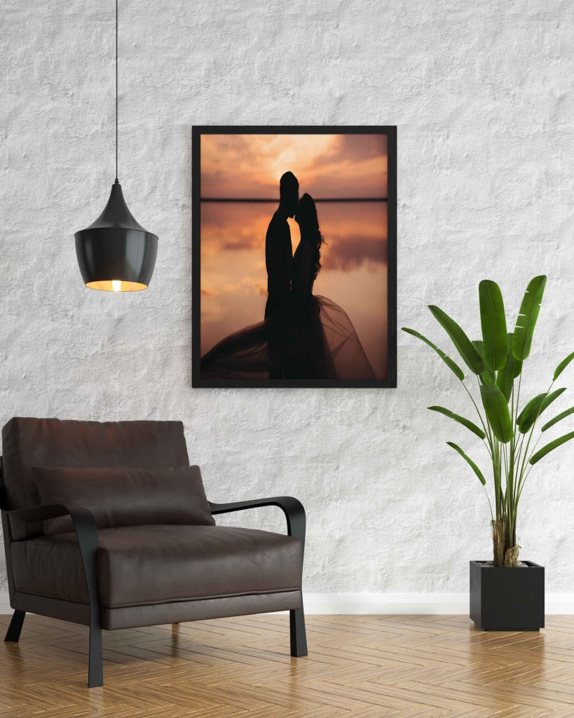 A Frame Of Love - Art For Wall Decor- Funkydecors Xs / Black Posters Prints &amp; Visual Artwork