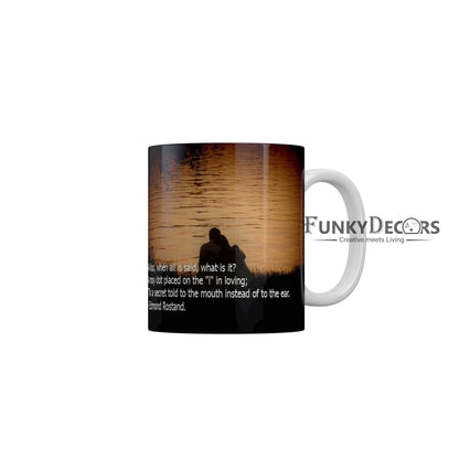 A Kiss Love Coffee Mug 350 ml-FunkyDecors Love Mugs FunkyDecors