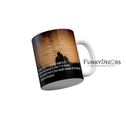 A Kiss Love Coffee Mug 350 ml-FunkyDecors Love Mugs FunkyDecors