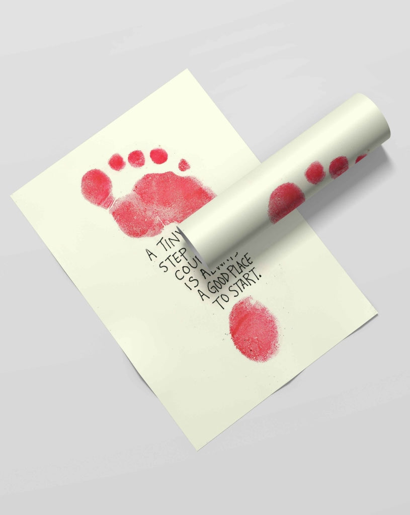 A Tiny Step - Inspirational Quotes Art Frame For Wall Decor- Funkydecors Xs / Roll Posters Prints &amp;