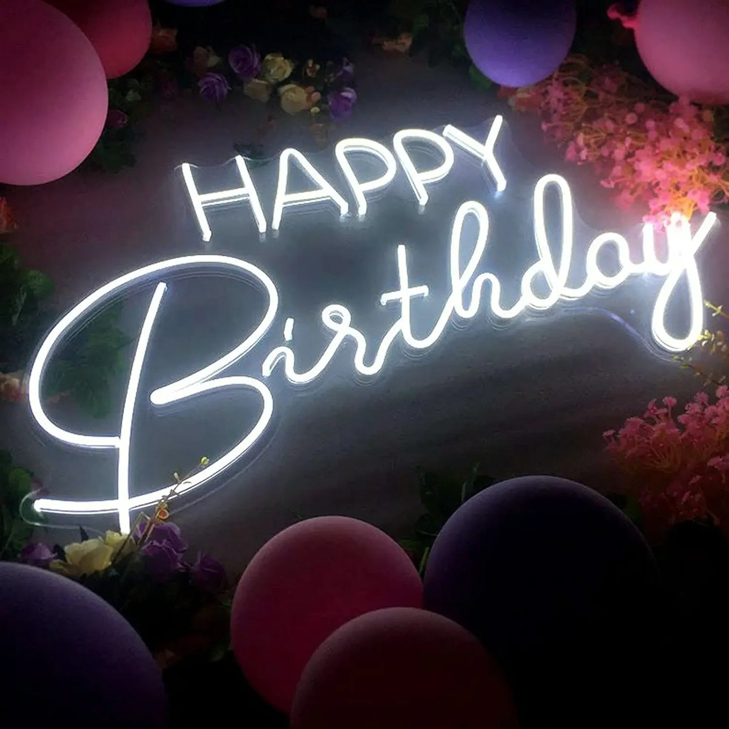 Happy Birthday Neon Sign For Wall Decor- FunkyDecors