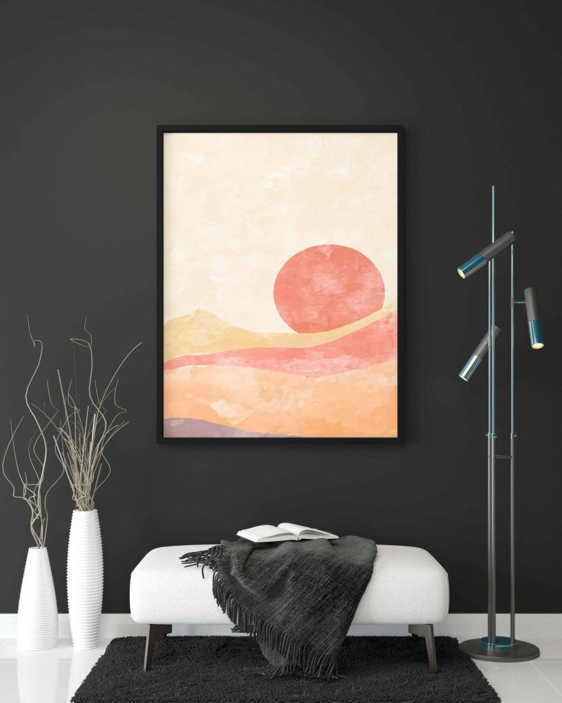 Abstract Nature Art Frame For Wall Decor- Funkydecors Xs / Black Posters Prints &amp; Visual Artwork