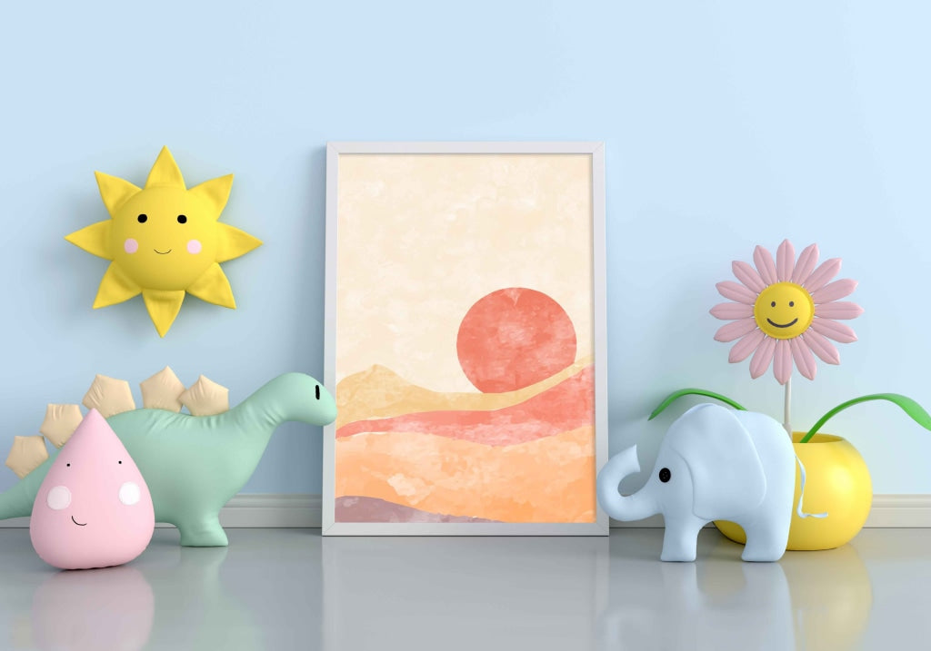 Abstract Nature Art Frame For Wall Decor- Funkydecors Xs / White Posters Prints &amp; Visual Artwork