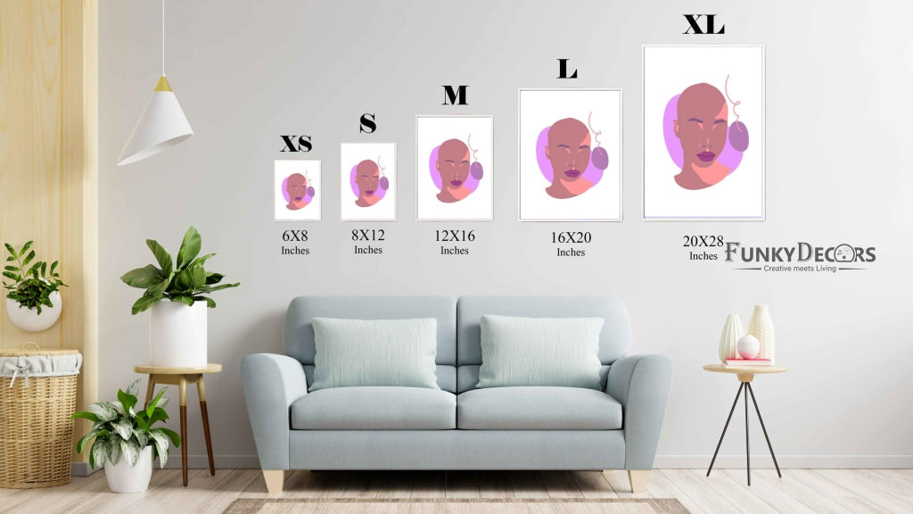 Abstract Portrait Art Frame For Wall Decor- Funkydecors Posters Prints & Visual Artwork