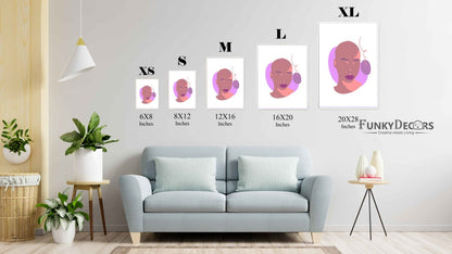 Abstract Portrait Art Frame For Wall Decor- Funkydecors Posters Prints & Visual Artwork