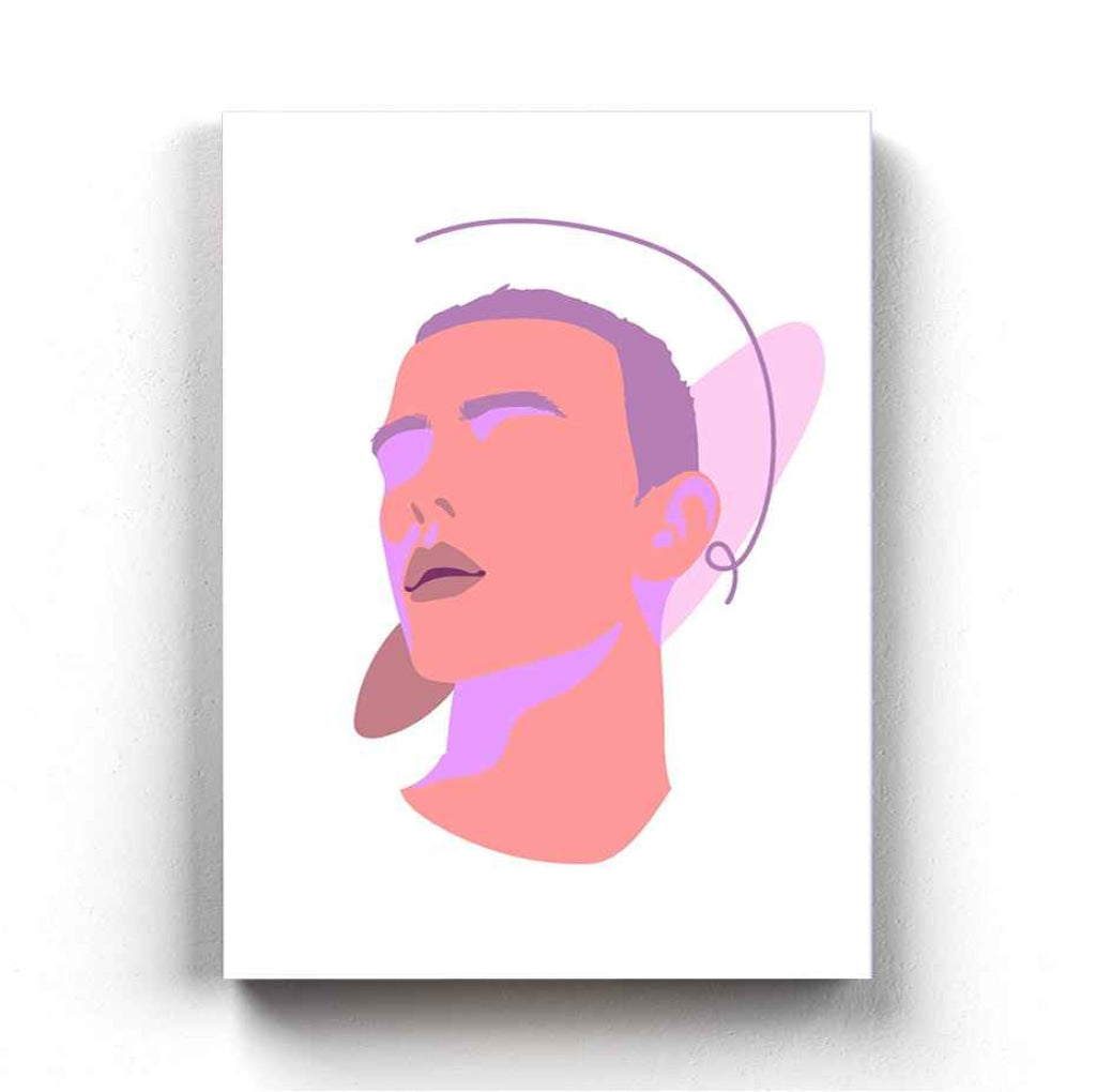 Abstract Portrait Art Frame For Wall Decor- Funkydecors Xs / Canvas Posters Prints &amp; Visual Artwork