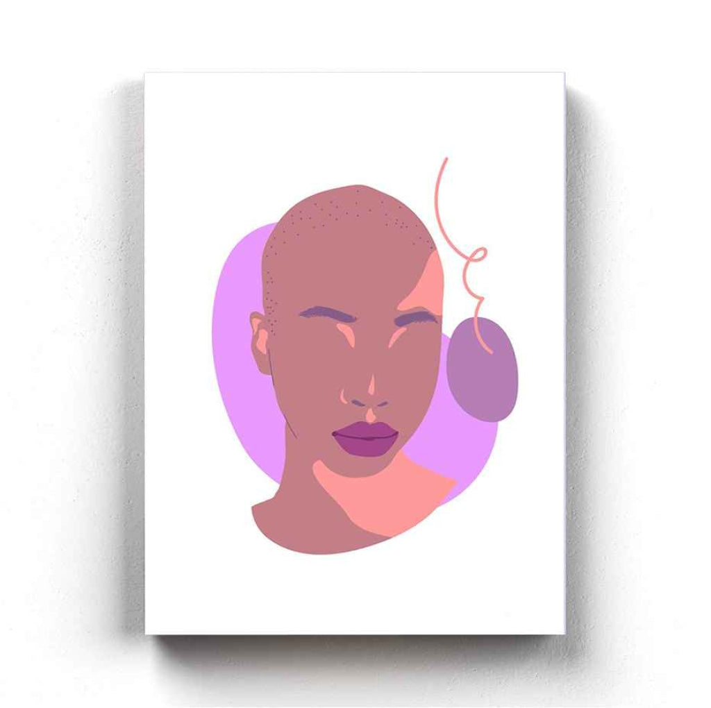 Abstract Portrait Art Frame For Wall Decor- Funkydecors Xs / Canvas Posters Prints &amp; Visual Artwork