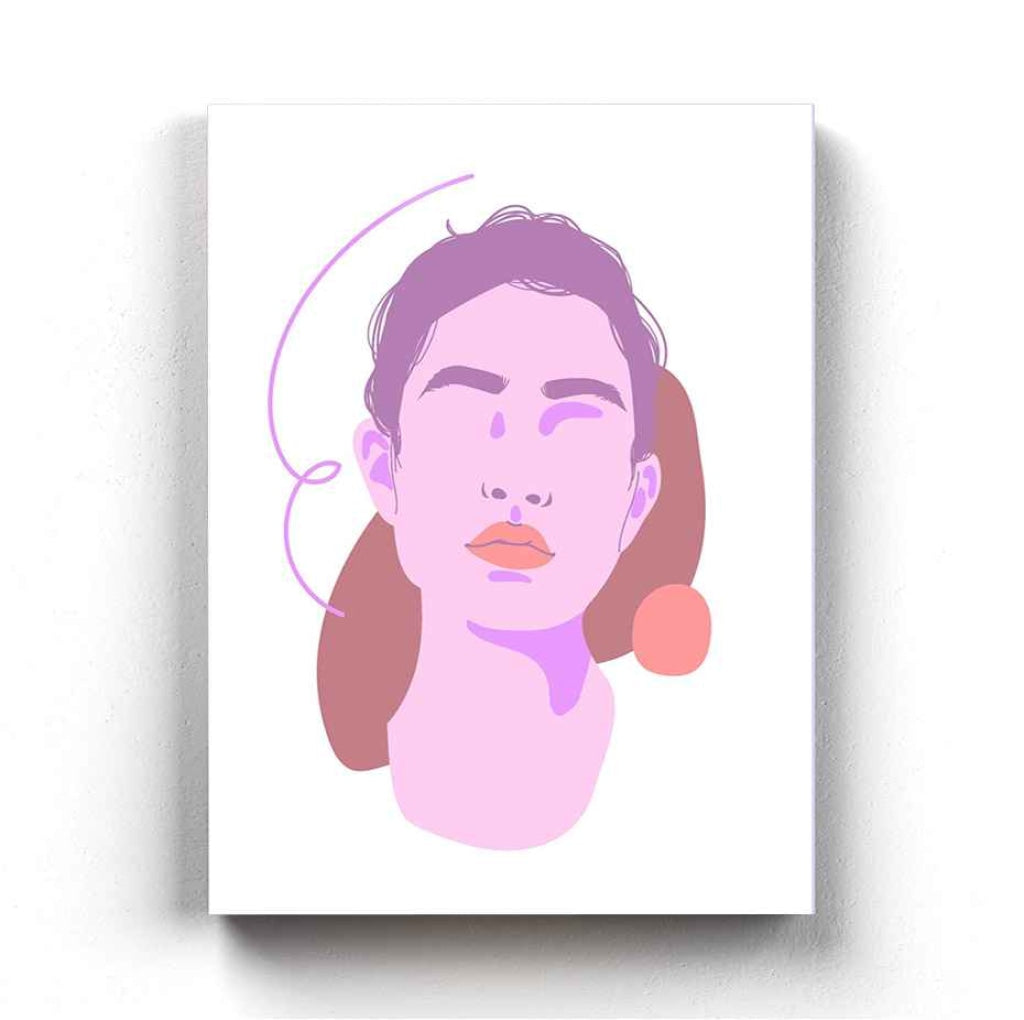 Abstract Portrait Art Frame For Wall Decor- Funkydecors Xs / Canvas Posters Prints &amp; Visual Artwork