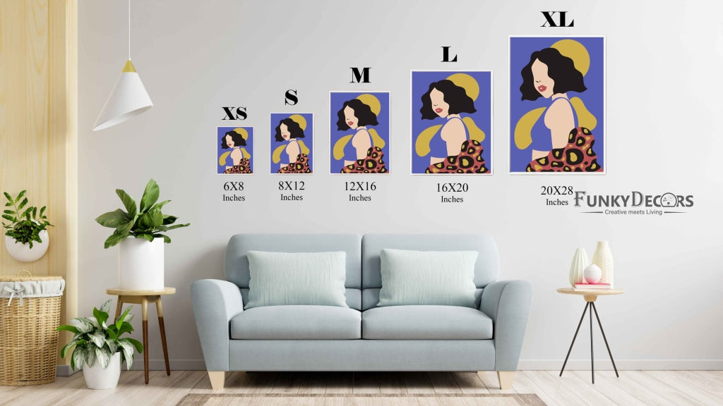 Abstract Women Portrait Art Frame For Wall Decor- Funkydecors Posters Prints & Visual Artwork