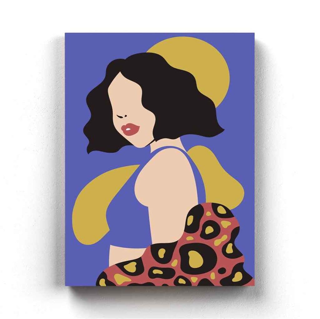 Abstract Women Portrait Art Frame For Wall Decor- Funkydecors Xs / Canvas Posters Prints & Visual