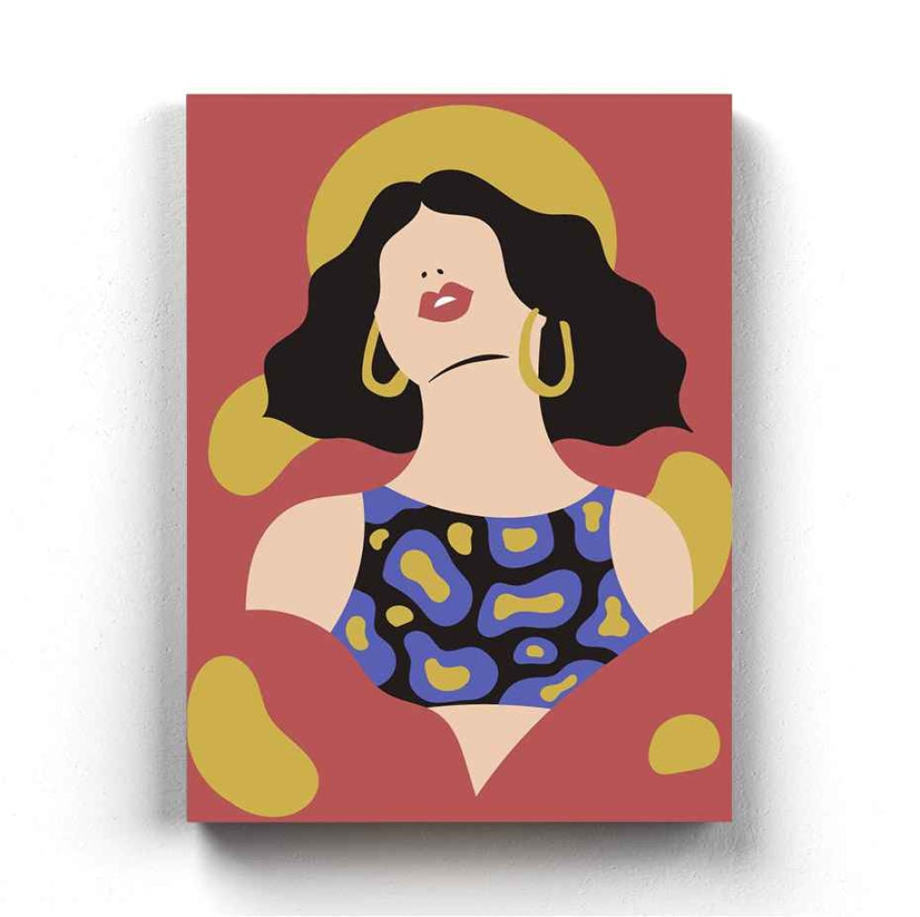 Abstract Women Portrait Art Frame For Wall Decor- Funkydecors Xs / Canvas Posters Prints & Visual