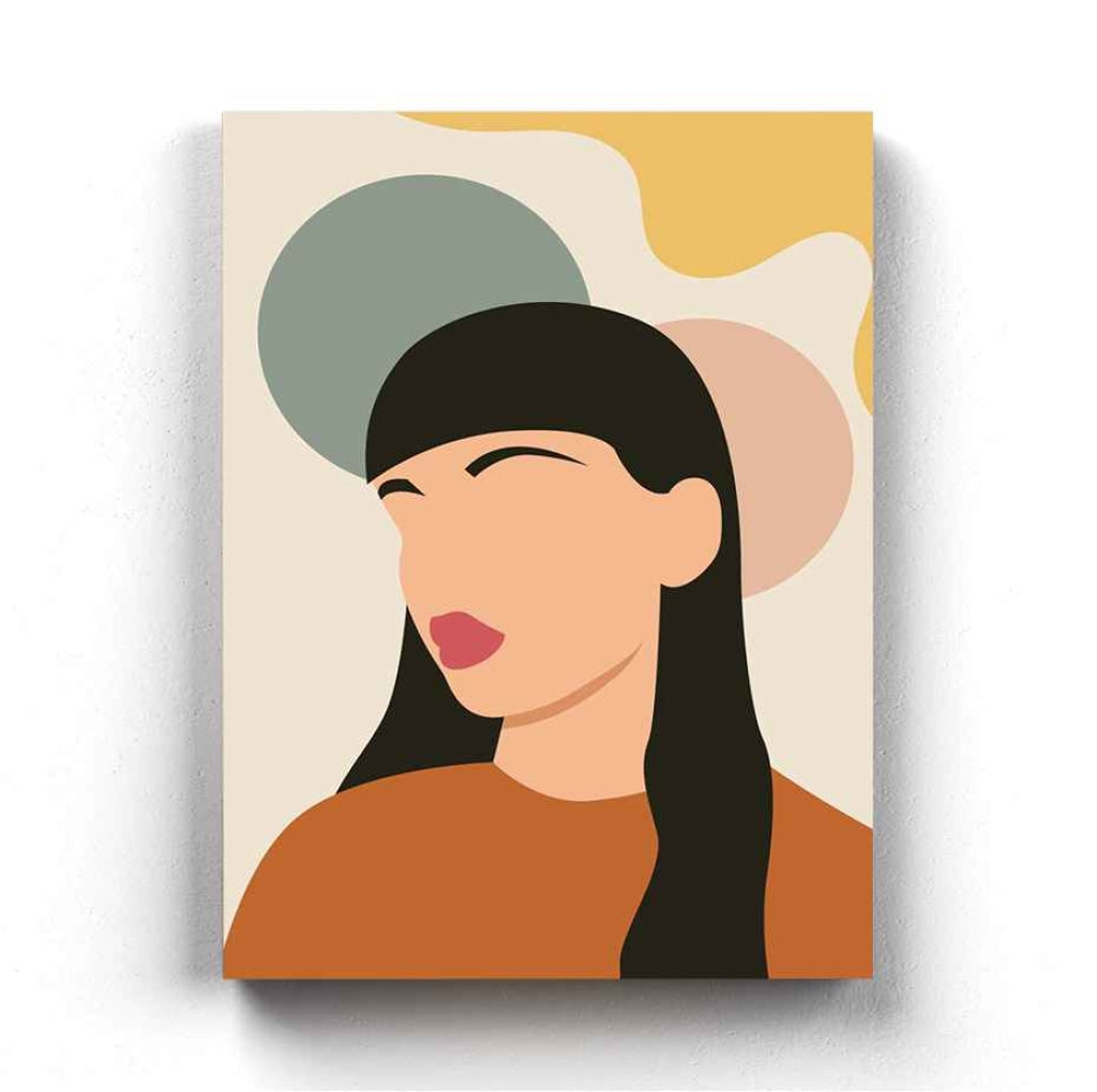 Abstract Women Portrait Art Frame For Wall Decor- Funkydecors Xs / Canvas Posters Prints & Visual