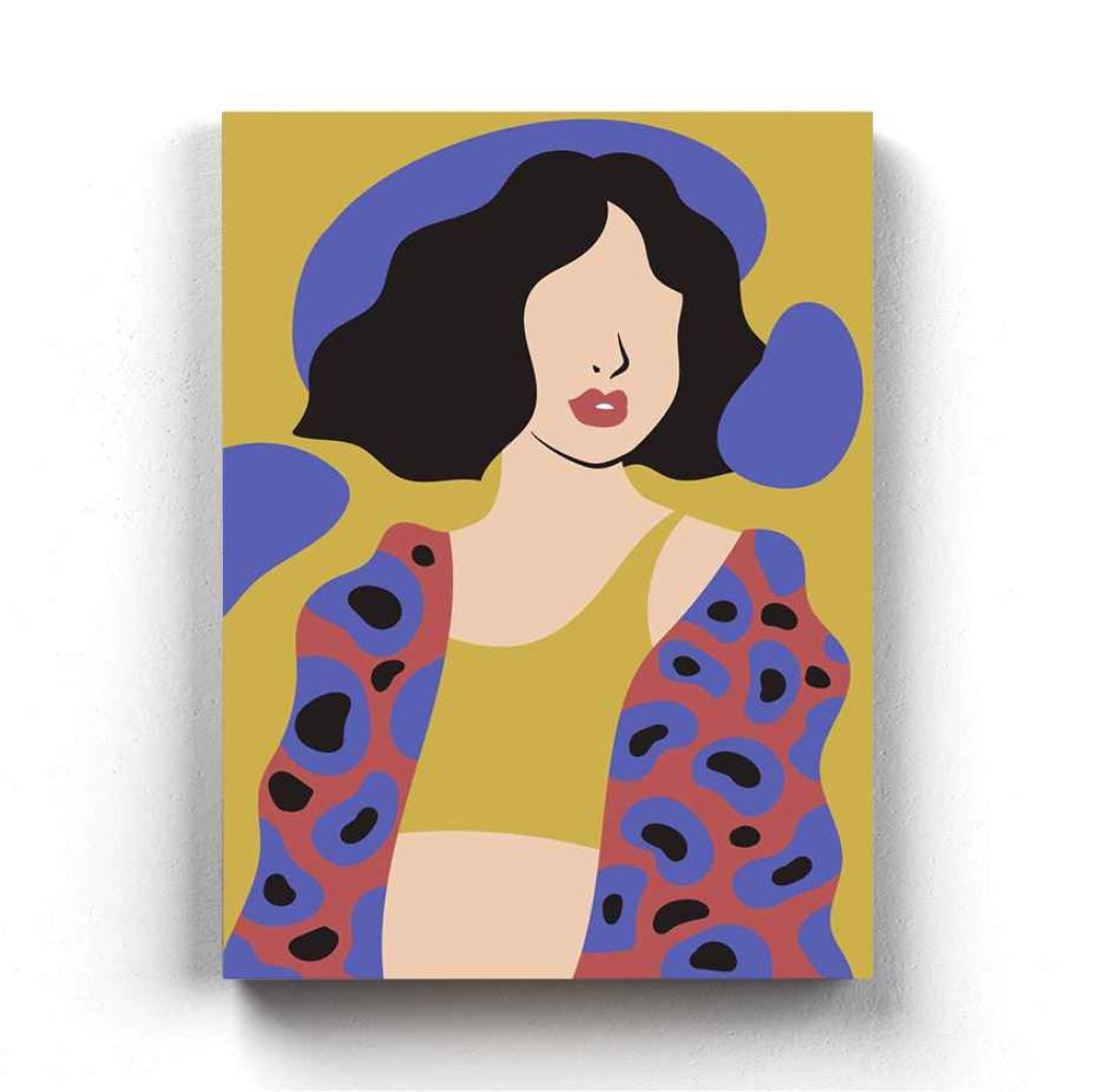 Abstract Women Portrait Art Frame For Wall Decor- Funkydecors Xs / Canvas Posters Prints & Visual