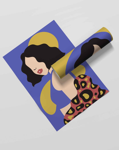 Abstract Women Portrait Art Frame For Wall Decor- Funkydecors Xs / Roll Posters Prints & Visual