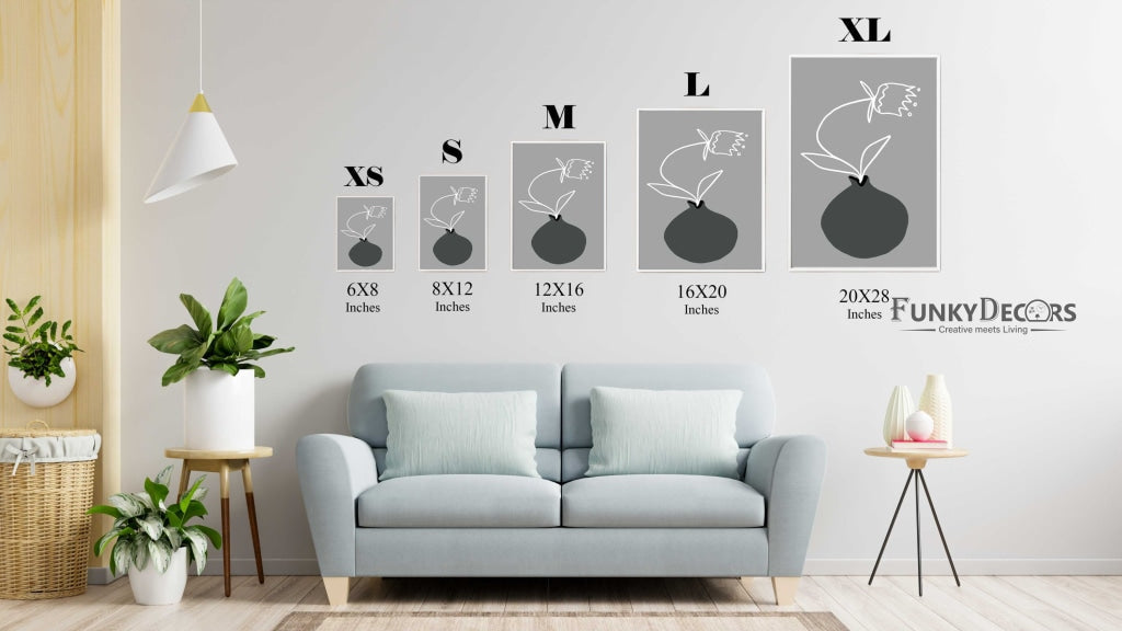Achromatic Art Frame For Wall Decor- Funkydecors Posters Prints &amp; Visual Artwork