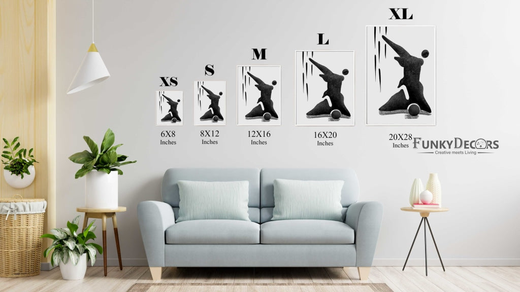 Achromatic Art Frame For Wall Decor- Funkydecors Posters Prints & Visual Artwork
