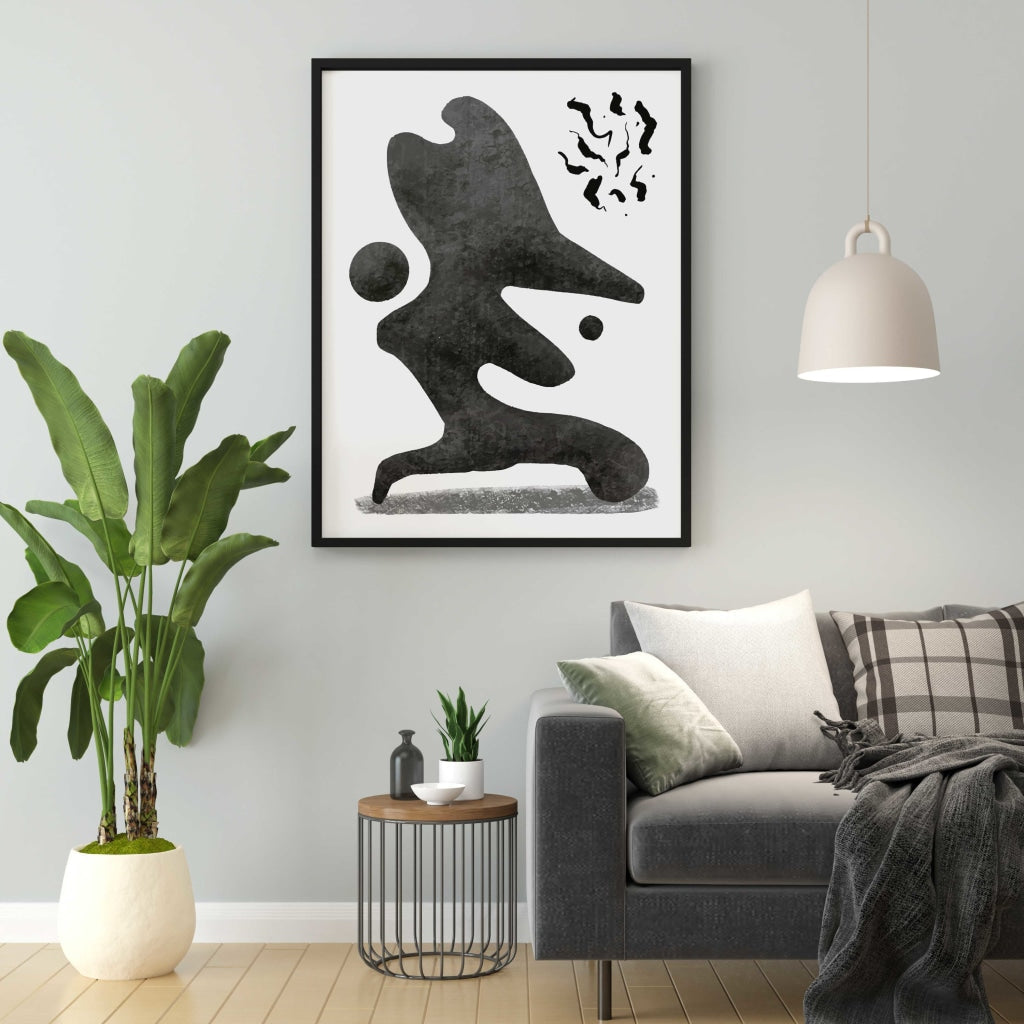 Achromatic Art Frame For Wall Decor- Funkydecors Xs / Black Posters Prints &amp; Visual Artwork