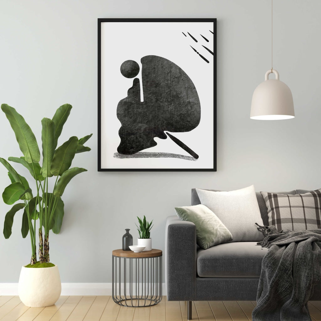 Achromatic Art Frame For Wall Decor- Funkydecors Xs / Black Posters Prints &amp; Visual Artwork