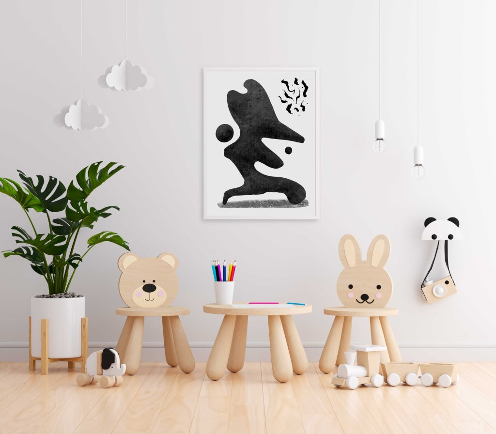 Achromatic Art Frame For Wall Decor- Funkydecors Xs / White Posters Prints &amp; Visual Artwork