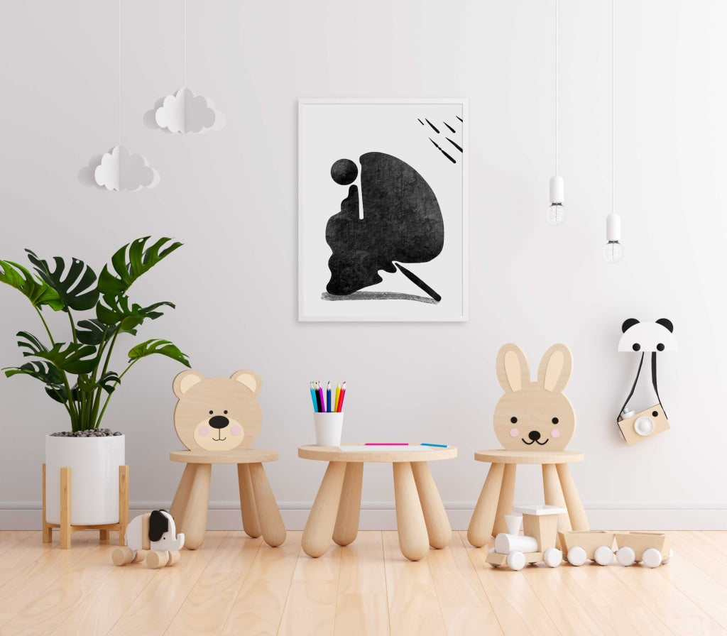 Achromatic Art Frame For Wall Decor- Funkydecors Xs / White Posters Prints &amp; Visual Artwork