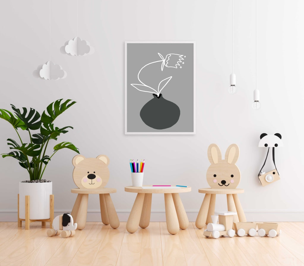Achromatic Art Frame For Wall Decor- Funkydecors Xs / White Posters Prints &amp; Visual Artwork