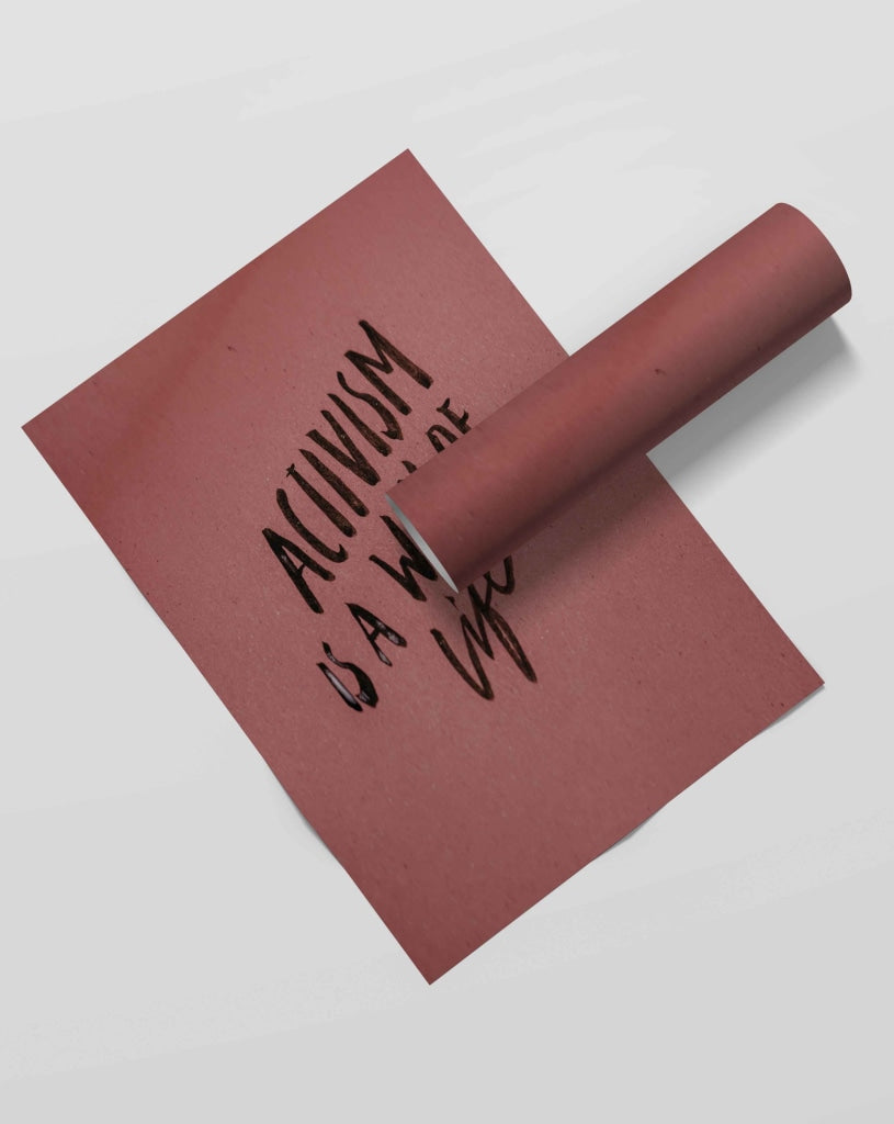 Activism Is A Way Of Life - Quotes Art Frame For Wall Decor- Funkydecors Xs / Roll Posters Prints &amp;
