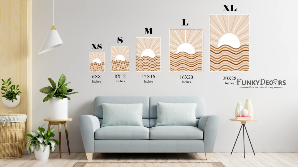 Aesthetic Abstract 3 Panels Art Frame For Wall Decor- Funkydecors Posters Prints &amp; Visual Artwork