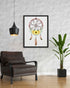 Aesthetic Dream Catcher Design Portrait Art Frame For Wall Decor- Funkydecors Xs / Black Posters