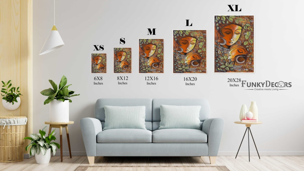 Aesthetic Indian Art Frame For Wall Decor- Funkydecors Posters Prints & Visual Artwork