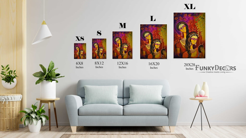 Aesthetic Indian Art Frame For Wall Decor- Funkydecors Posters Prints & Visual Artwork