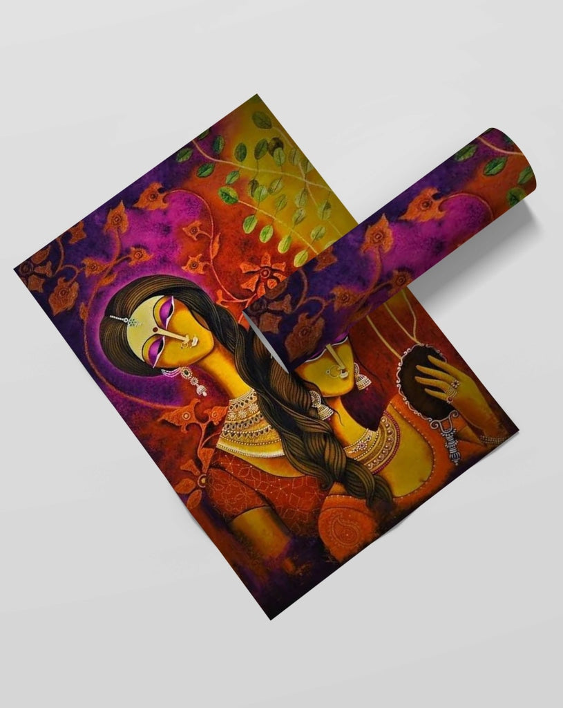 Aesthetic Indian Art Frame For Wall Decor- Funkydecors Xs / Roll Posters Prints &amp; Visual Artwork