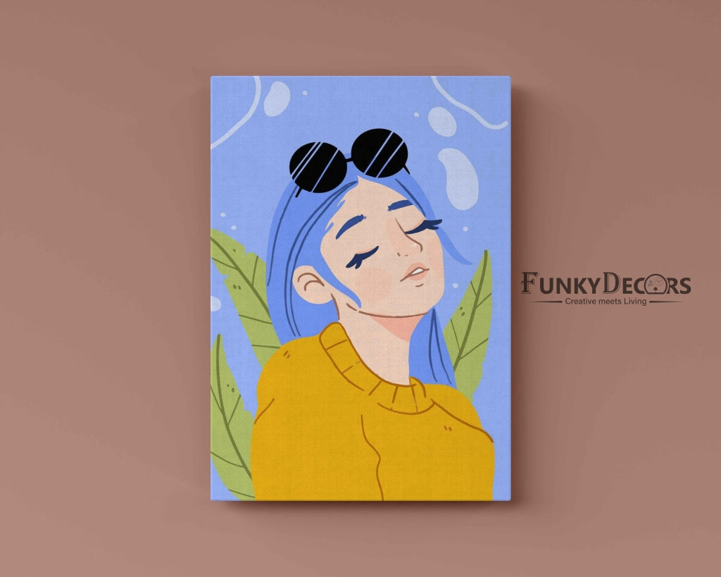 Aesthetic Women Portrait Art Frame For Wall Decor- Funkydecors Posters Prints & Visual Artwork