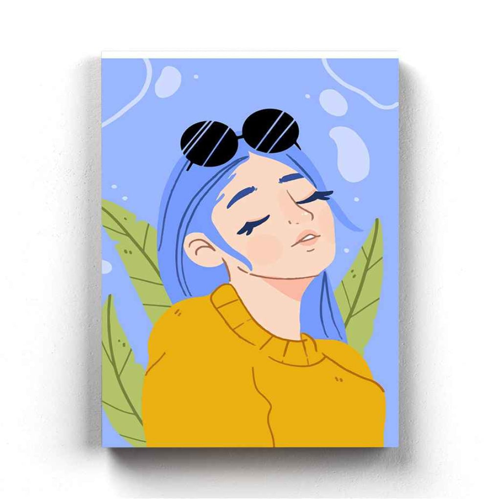 Aesthetic Women Portrait Art Frame For Wall Decor- Funkydecors Xs / Canvas Posters Prints & Visual