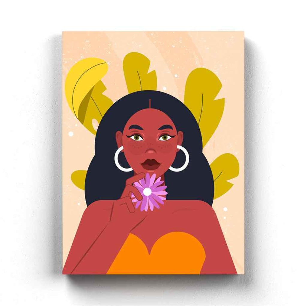 African Beauty Boho Art Frame For Wall Decor- Funkydecors Xs / Canvas Posters Prints & Visual