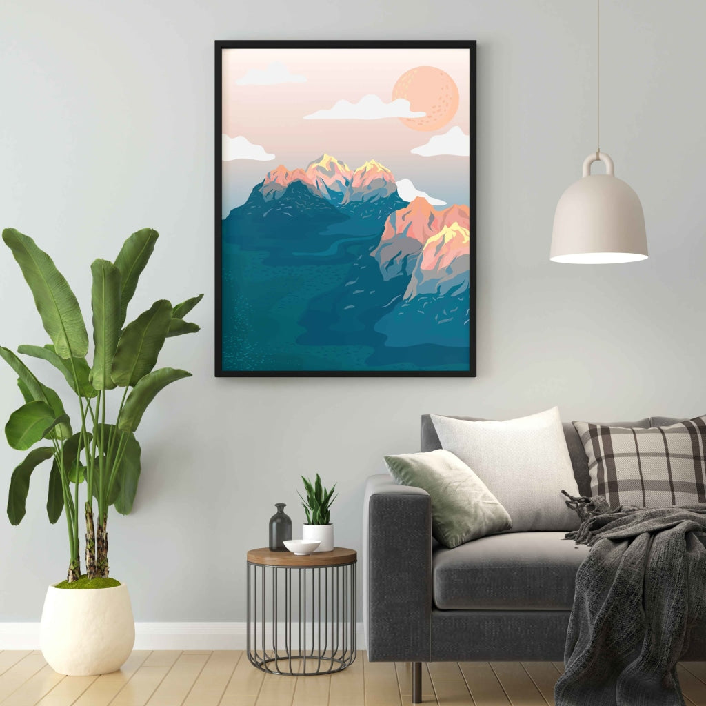 Appealing Nature Art Frame For Wall Decor- Funkydecors Xs / Black Posters Prints &amp; Visual Artwork