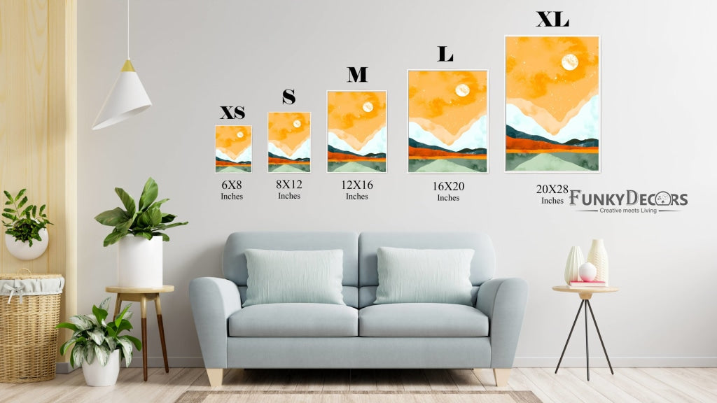 Art Of Layers - Abstract 3 Panels Frame For Wall Decor- Funkydecors Posters Prints &amp; Visual Artwork