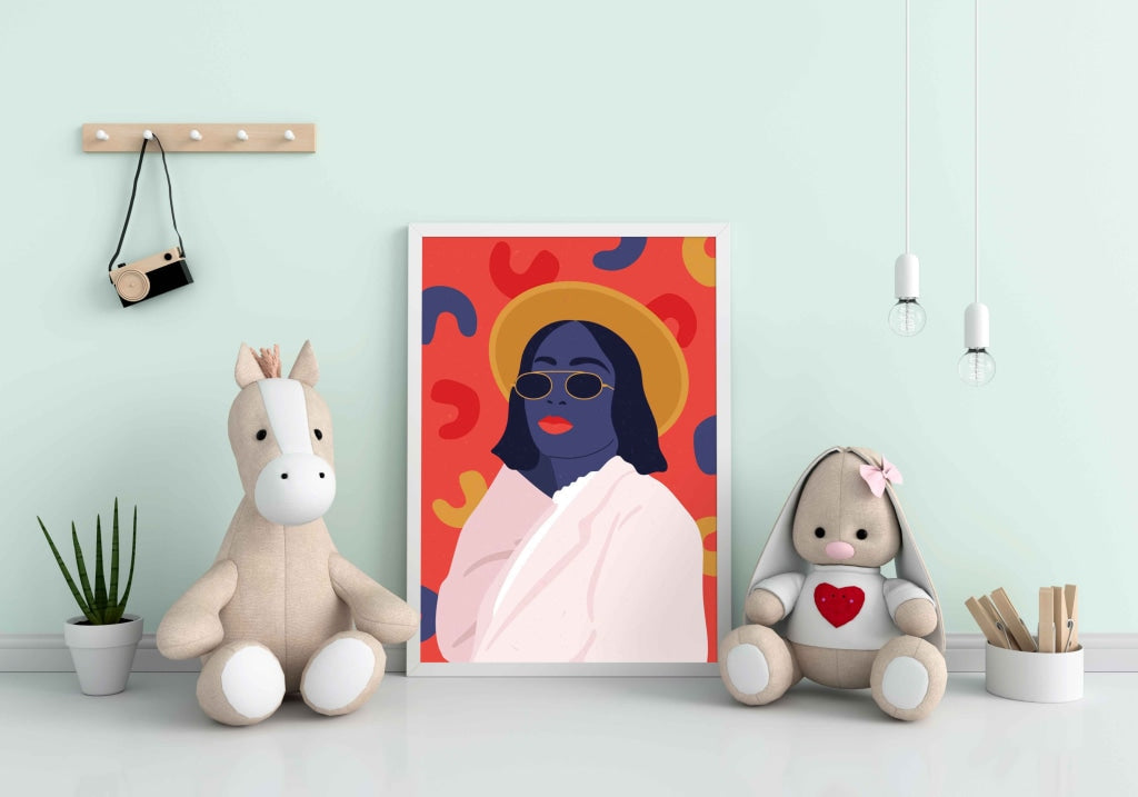 Artist Love Portrait Art Frame For Wall Decor- Funkydecors Xs / White Posters Prints & Visual