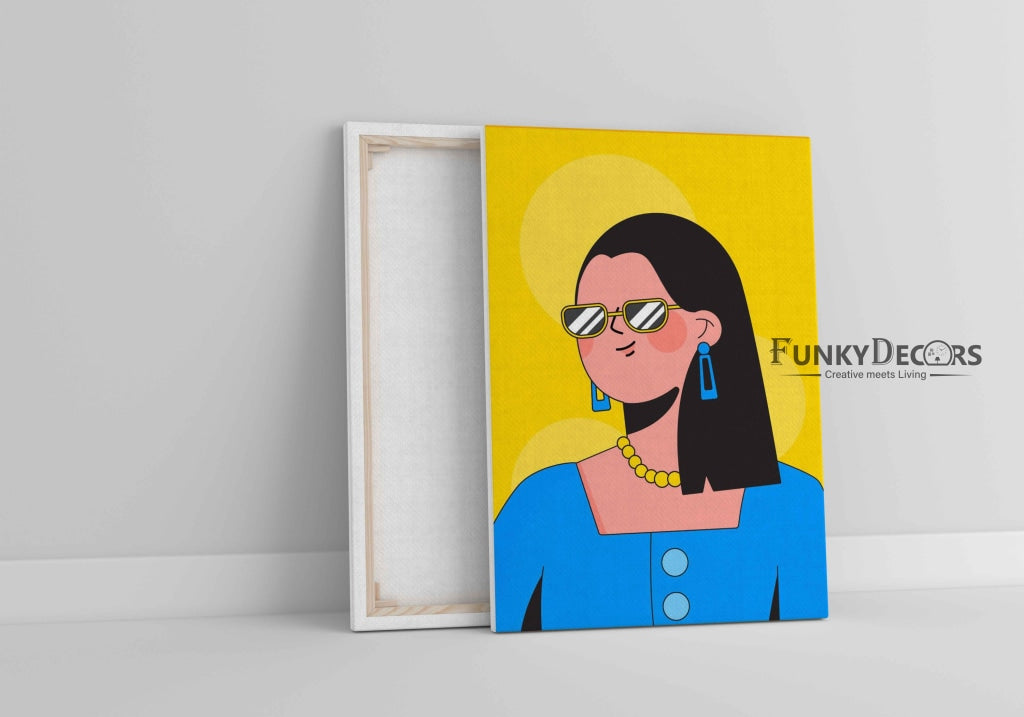 Artistic Design Women Portrait Art Frame For Wall Decor- Funkydecors Posters Prints & Visual Artwork