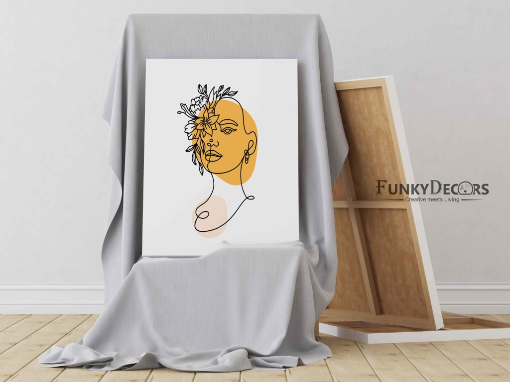 Artistic Line Art Frame For Wall Decor- Funkydecors Posters Prints & Visual Artwork