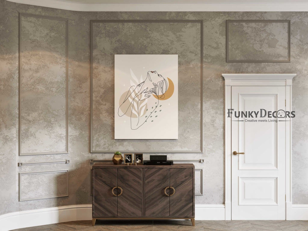 Artistic Line Art Frame For Wall Decor- Funkydecors Posters Prints &amp; Visual Artwork
