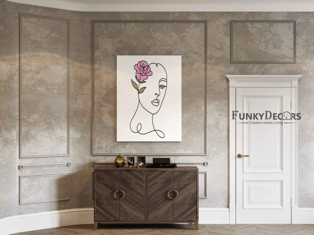 Artistic Line Art Frame For Wall Decor- Funkydecors Posters Prints & Visual Artwork