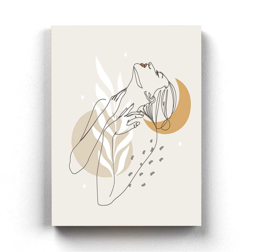 Artistic Line Art Frame For Wall Decor- Funkydecors Xs / Canvas Posters Prints & Visual Artwork