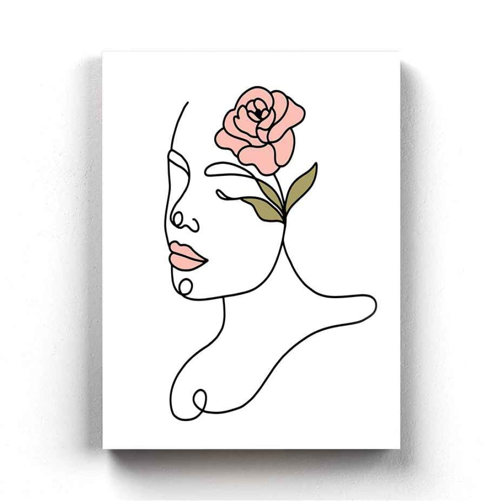 Artistic Line Art Frame For Wall Decor- Funkydecors Xs / Canvas Posters Prints & Visual Artwork