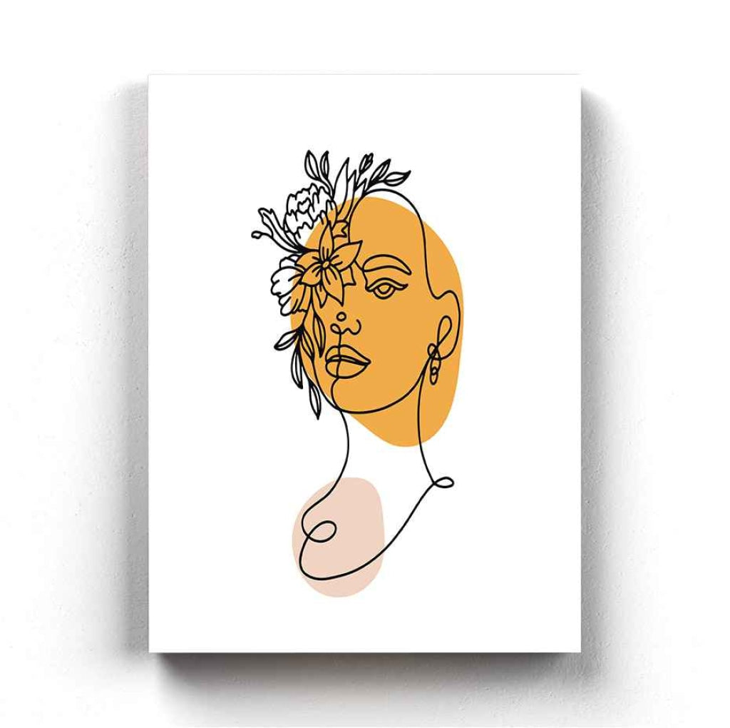 Artistic Line Art Frame For Wall Decor- Funkydecors Xs / Canvas Posters Prints & Visual Artwork