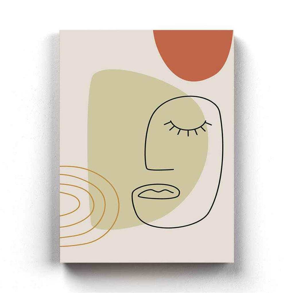 Artistic Line Art Frame For Wall Decor- Funkydecors Xs / Canvas Posters Prints & Visual Artwork