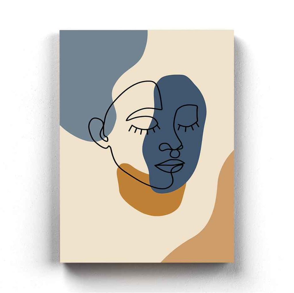 Artistic Line Art Frame For Wall Decor- Funkydecors Xs / Canvas Posters Prints & Visual Artwork