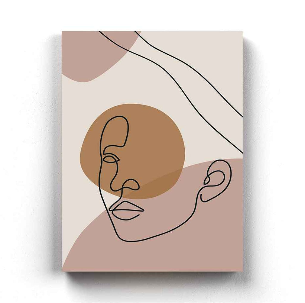 Artistic Line Art Frame For Wall Decor- Funkydecors Xs / Canvas Posters Prints & Visual Artwork